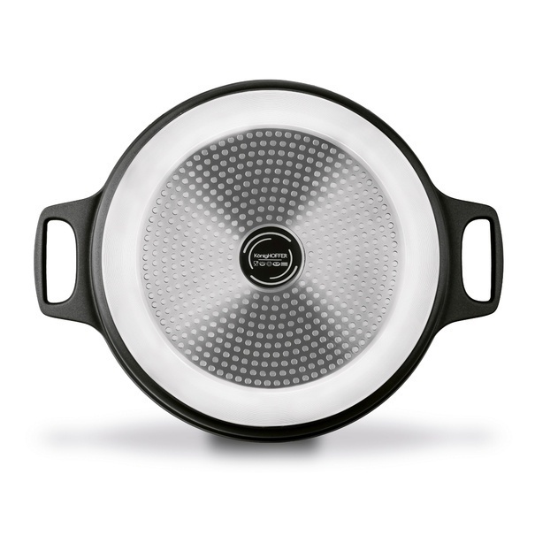 Patelnia aluminiowa na indukcję kr&oacute;tkie uchwyty Konighoffer Vitello 32 cm
