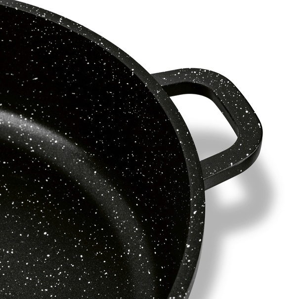 Patelnia na indukcję głęboka kr&oacute;tkie uchwyty Konighoffer Pollo Black 28 x 7 cm