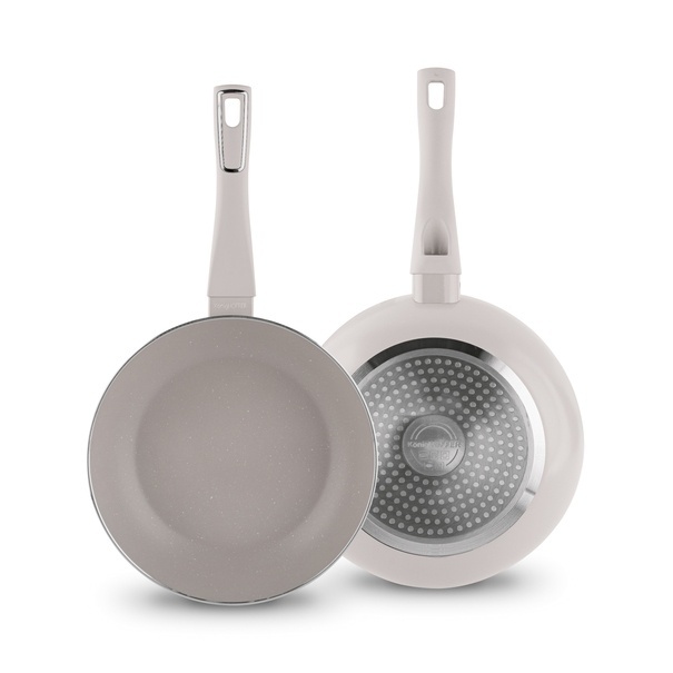 Patelnia na indukcję non-stick z pokrywką Konighoffer Tierra Beige 24 cm