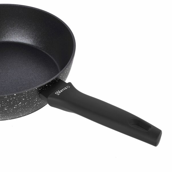 Patelnia na indukcję non-stick z pokrywką Starke Pro Sirius 24 cm głęboka
