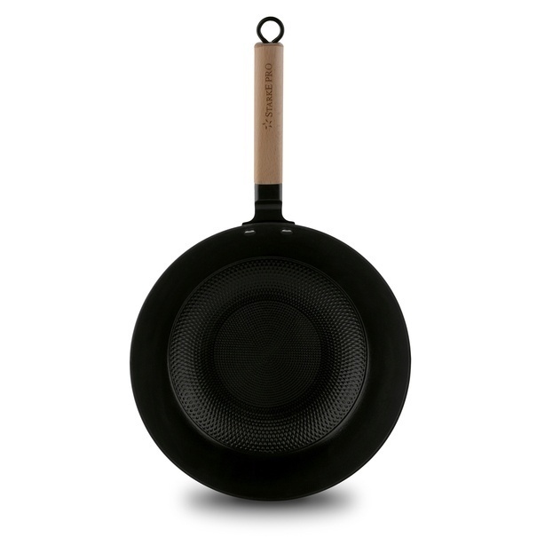Patelnia WOK żeliwna emaliowana Starke Pro Hanoi 30 cm