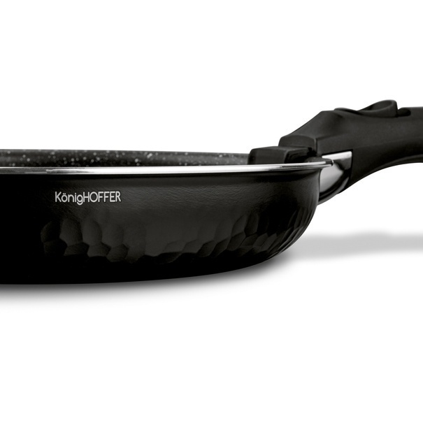 Zestaw 3 patelni z powłoką marmurową i odpinaną rączką Konighoffer Handy 20 cm 24 cm 28 cm