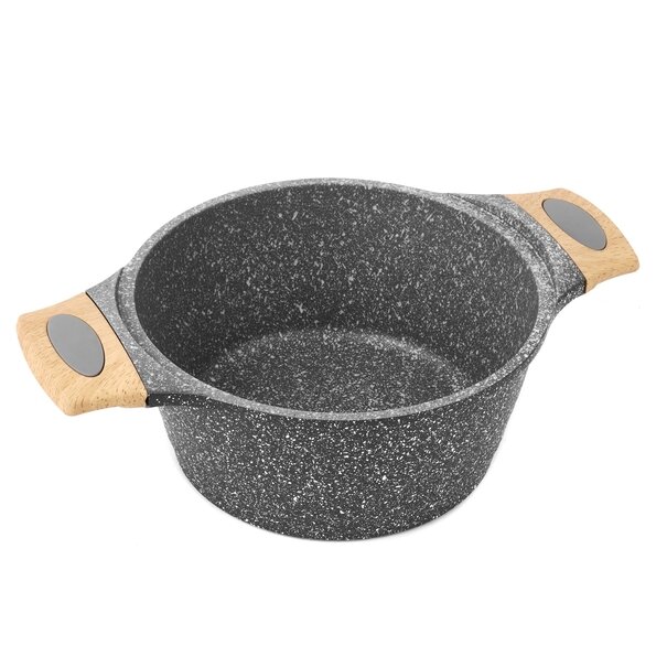 Zestaw garnk&oacute;w i patelni granitowych Starke Pro Ashen Granite 9 element&oacute;w i 5 miarek