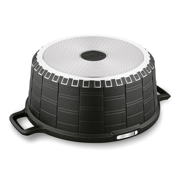 Garnek na indukcję z powłoką marmurową i pokrywką Starke Pro Crows Marble 6,2 l