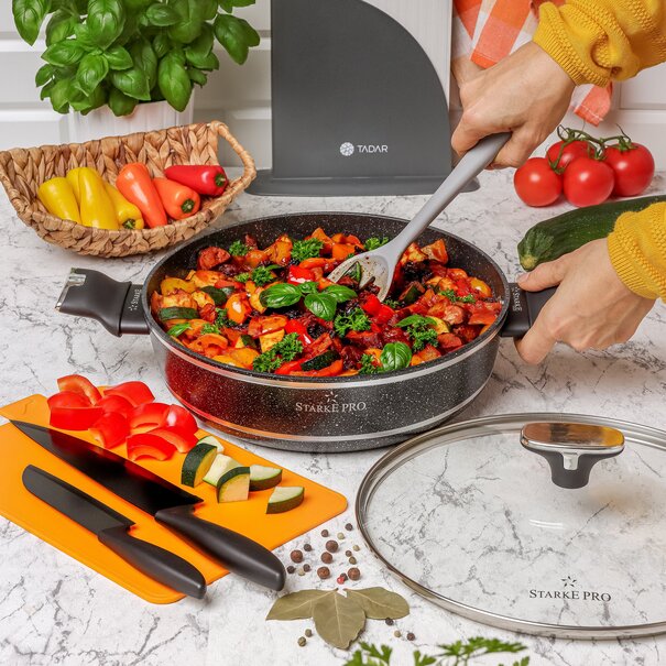 Komplet 2 noży non-stick Tadar Teo II i osłony na ostrza