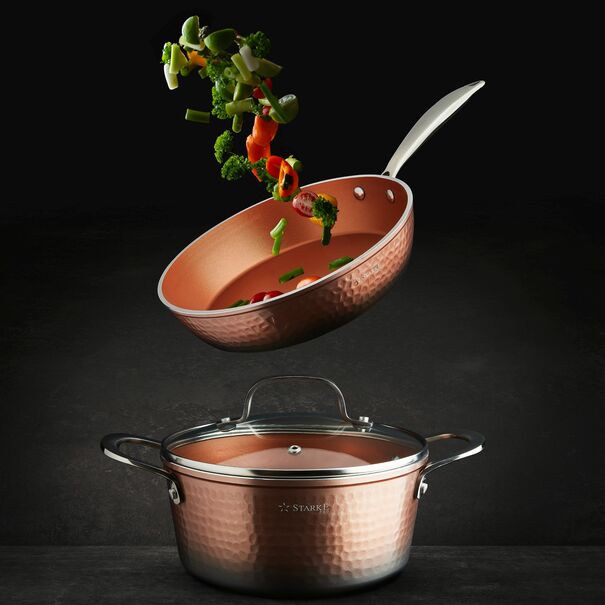 Patelnia non-stick Starke Pro Glossy Copper 24 cm indukcja