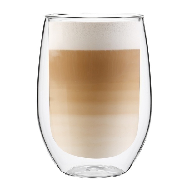 Szklanki termiczne do kawy Tadar Sublime 300 ml 6 szt. i 6 złotych łyżeczek koktajlowych