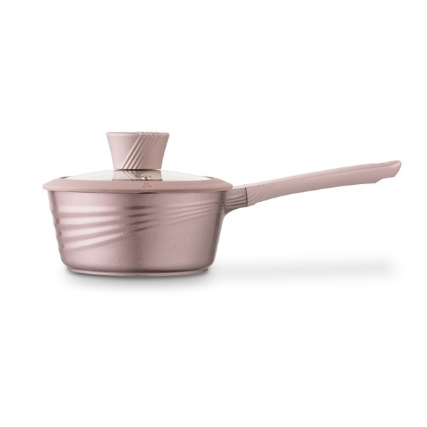 Zestaw garnk&oacute;w ceramicznych na indukcję Starke Pro Naturale Rose Gold 10 element&oacute;w