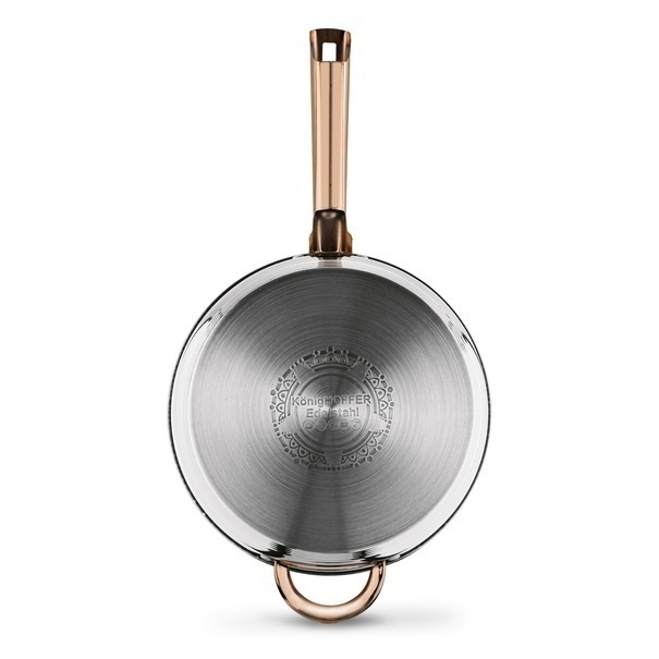 Zestaw garnk&oacute;w na indukcję Konighoffer Bari Rose Gold 12 element&oacute;w