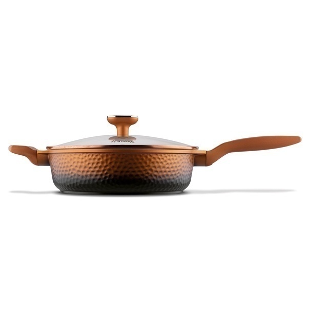 Zestaw garnk&oacute;w na indukcję Starke Pro Texture Copper 10 element&oacute;w