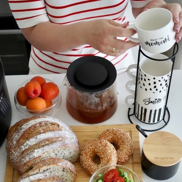 Komplet kubk&oacute;w na stojaku Tadar Decor 300 ml 4 sztuki