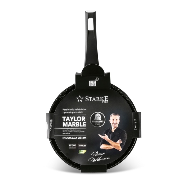 Patelnia do naleśnik&oacute;w na indukcję Starke Pro Taylor Marble 28 cm