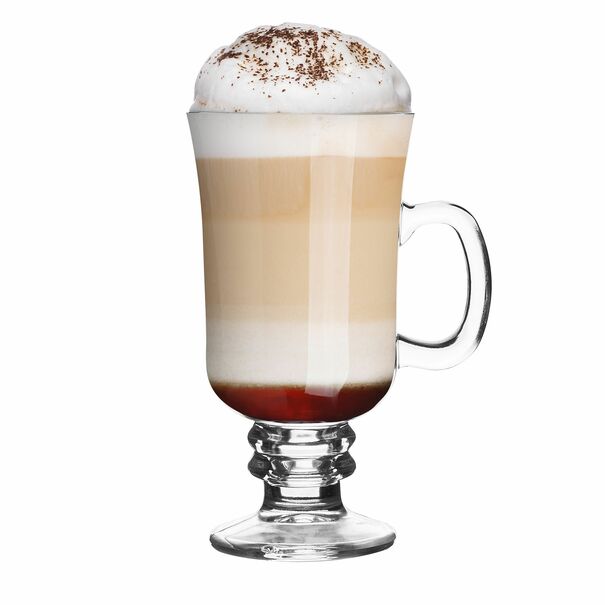 Zestaw 6 szklanek Tadar Irish 240 ml i 6 łyżeczek koktajlowych