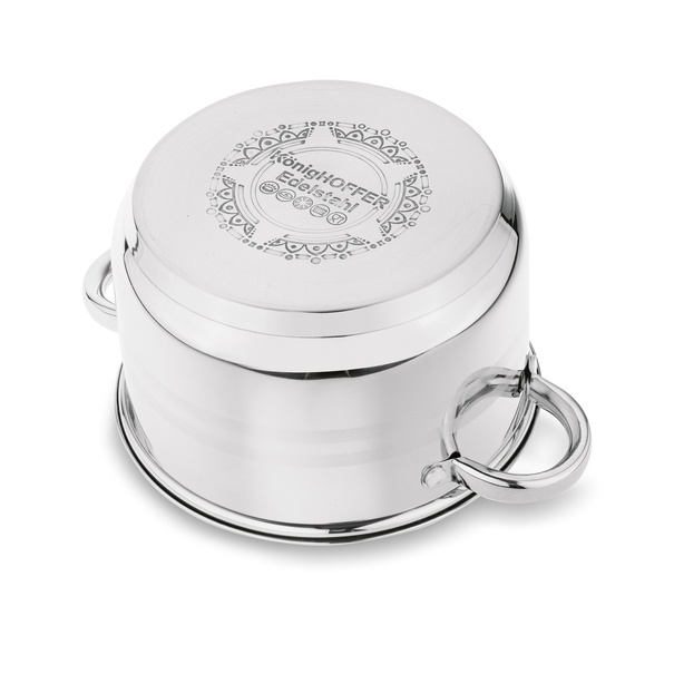 Zestaw garnk&oacute;w na indukcję Konighoffer Bari Silver 6 element&oacute;w