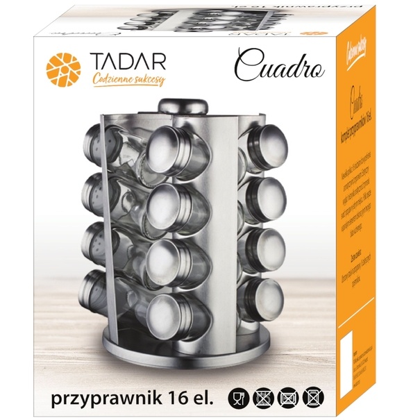 Zestaw przyprawnik&oacute;w Tadar Cuadro 16 element&oacute;w