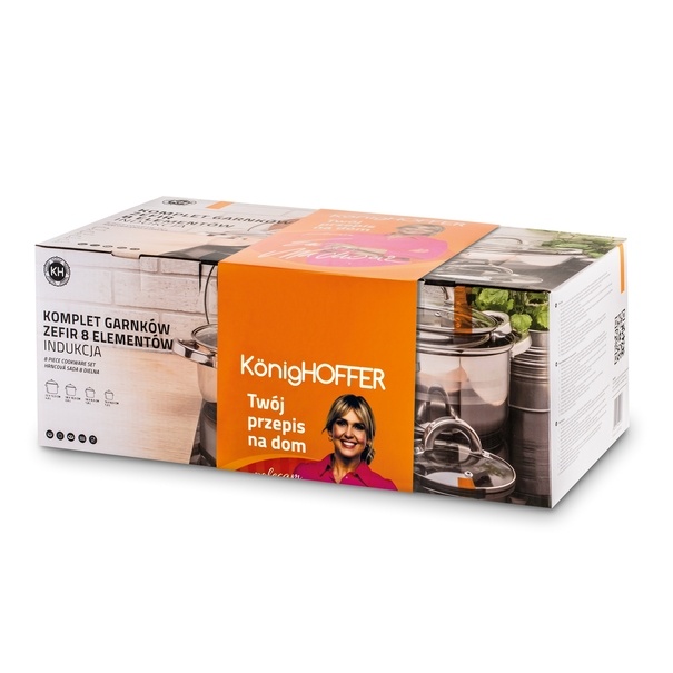 Komplet garnk&oacute;w KonigHOFFER Zefir 8 element&oacute;w indukcja