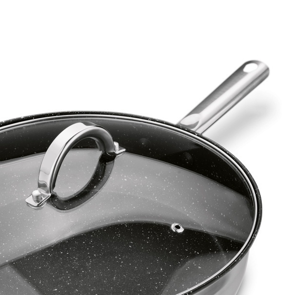 Komplet garnk&oacute;w nierdzewnych z patelnią non stick Tadar Roger 12 element&oacute;w