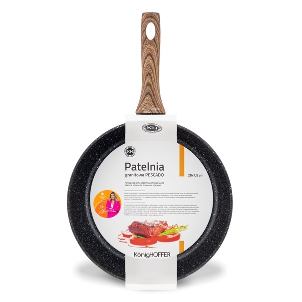 Patelnia granitowa głęboka KonigHOFFER Pescado 28 cm