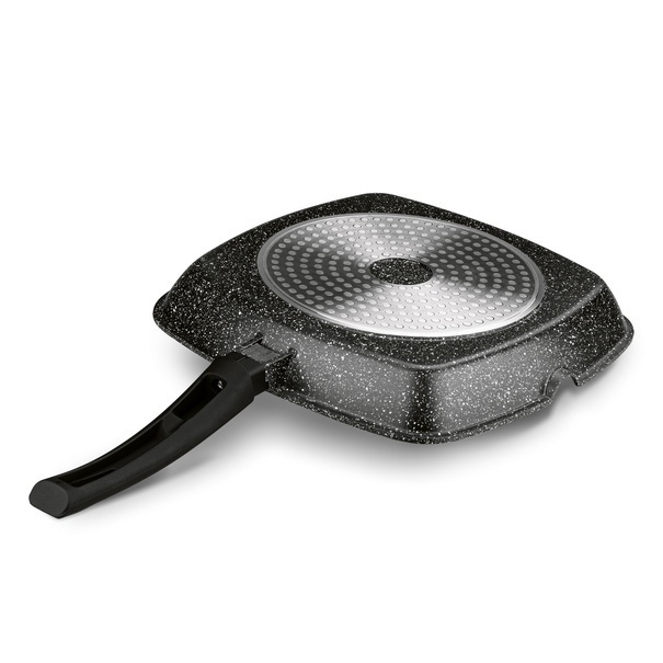 Patelnia grillowa non-stick Starke Pro Chelsea 28 cm kwadratowa z przekładką filcową