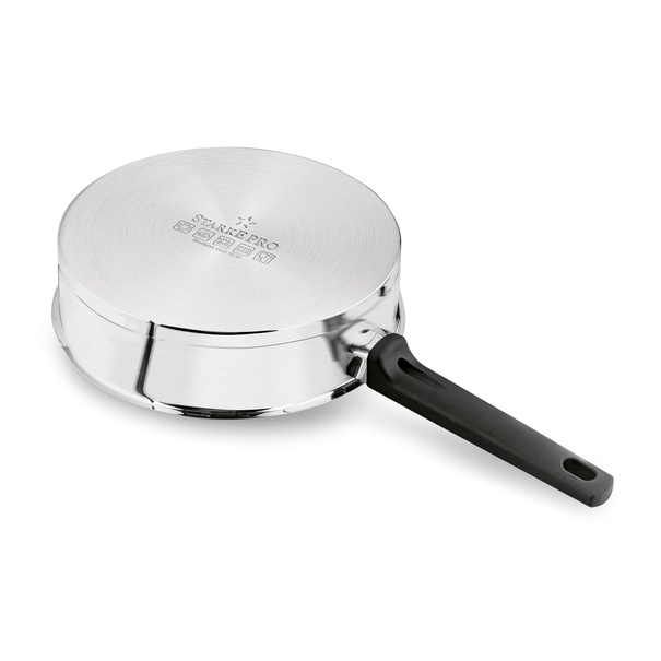 Patelnia nierdzewna non-stick z pokrywką Starke Pro Rigor 24 cm