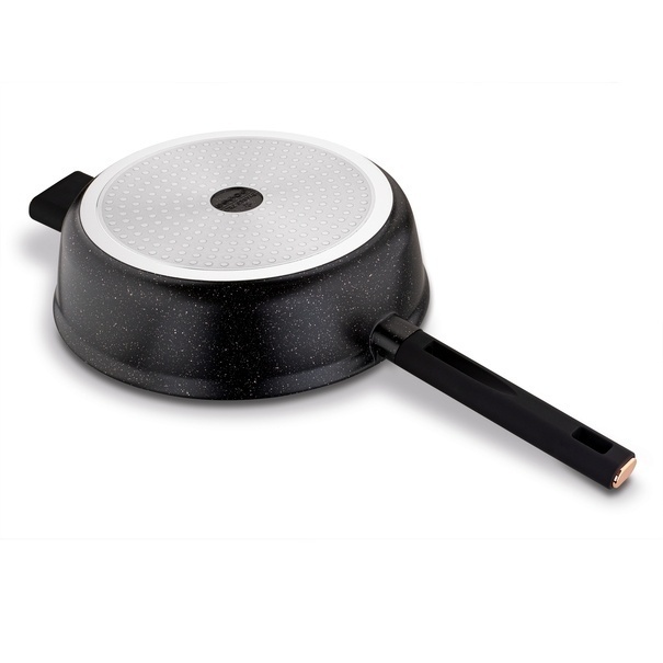 Patelnia głęboka na indukcję z pokrywką Starke Pro Starlet Black 28 x 8 cm