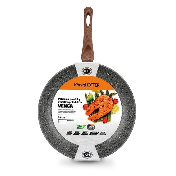Patelnia granitowa Konighoffer Venga 28 cm indukcja