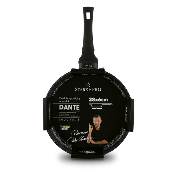 Patelnia indukcyjna non-stick z pokrywką Starke Pro Dante 28 cm