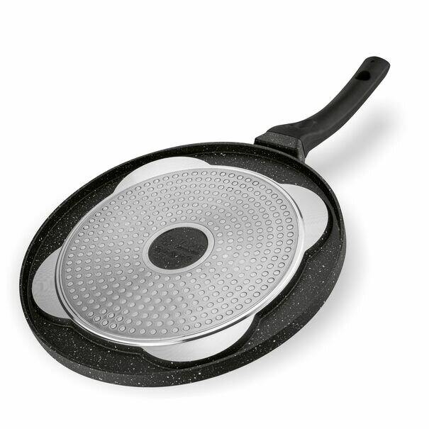 Patelnia marmurowa do pancakes i plack&oacute;w Tadar Marble 26 cm indukcja