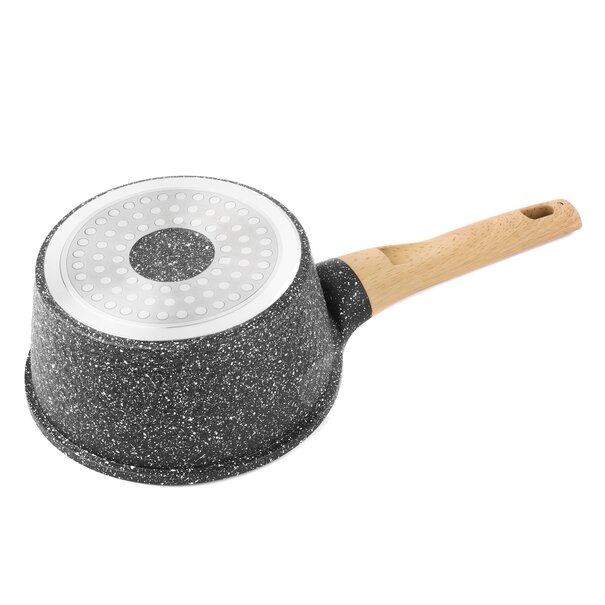Zestaw garnk&oacute;w i patelni granitowych Starke Pro Ashen Granite 9 element&oacute;w i 5 miarek