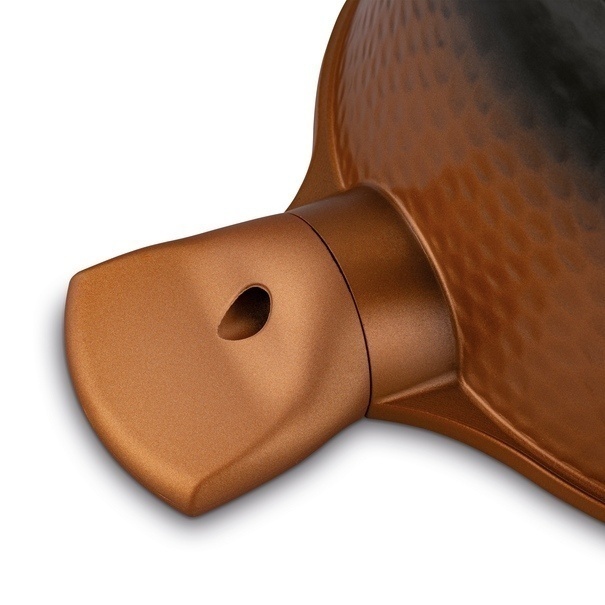 Zestaw garnk&oacute;w na indukcję Starke Pro Texture Copper 10 element&oacute;w