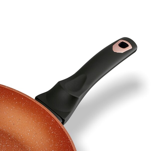 Zestaw garnk&oacute;w na indukcję z powłoką marmurową Starke Pro Dark Copper 10 element&oacute;w