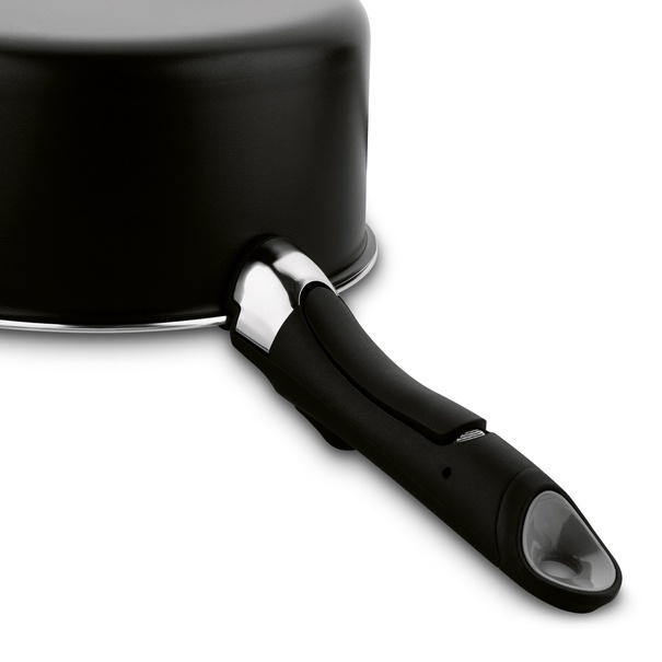 Zestaw garnk&oacute;w z odpinaną rączką Konighoffer Spinel Black 4 elementy bez indukcji