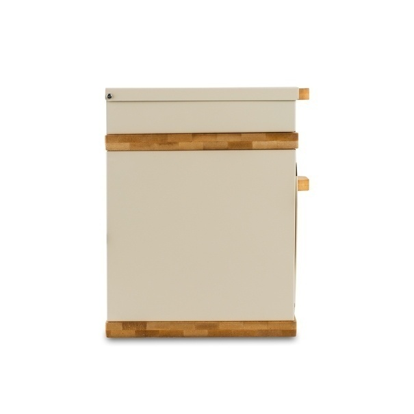 Chlebak stalowy dwupoziomowy Konighoffer Artesano 38 x 18 x 23 cm kremowy