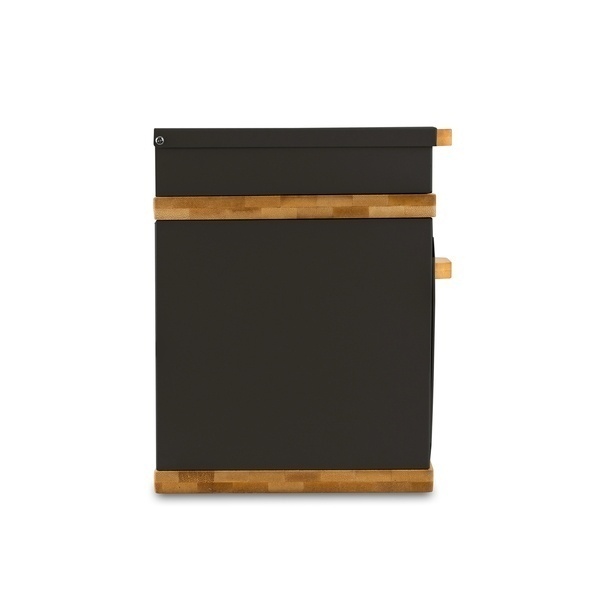 Chlebak stalowy dwupoziomowy Konighoffer Artesano 38 x 18 x 23 cm czarny