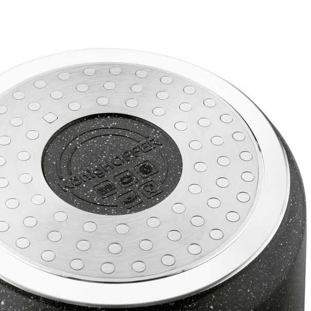 Garnek na indukcję wysoki Konighoffer Pollo 4 l i 2 nakładki