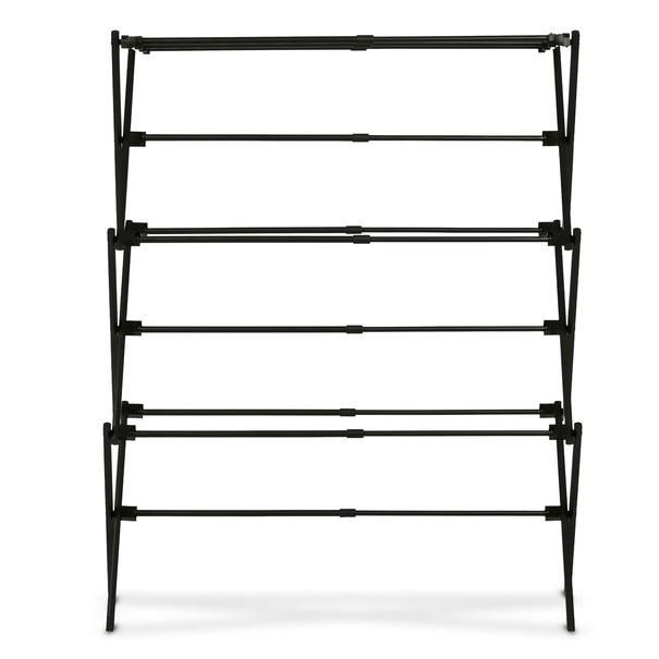 Suszarka na pranie pionowa teleskopowa Konighoffer Cortina 77.5 x 28 x 95 cm czarna
