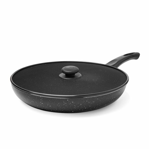 Zestaw 2 patelni non-stick Tadar Marmara 24 cm 28 cm i pokrywek Tadar 25 cm 29 cm