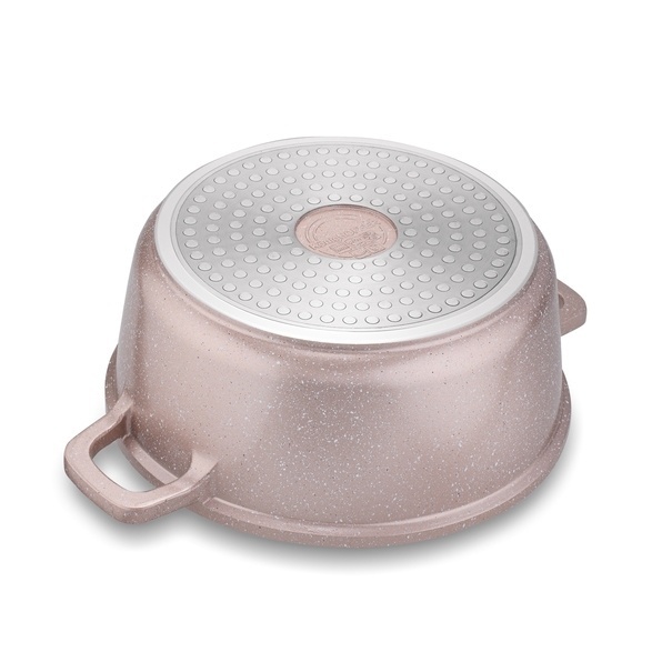 Zestaw garnk&oacute;w Konighoffer Pollo Rose Gold 8 element&oacute;w 2 nakładki i 2 podkładki