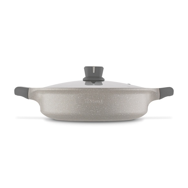 Zestaw garnk&oacute;w na indukcję Starke Pro Stoneware Marble 10 element&oacute;w
