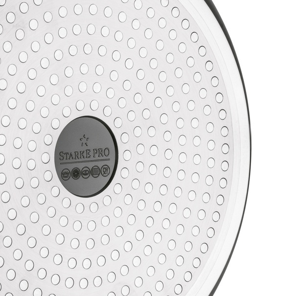 Patelnia WOK na indukcję z pokrywką Starke Pro Yasai 30 cm