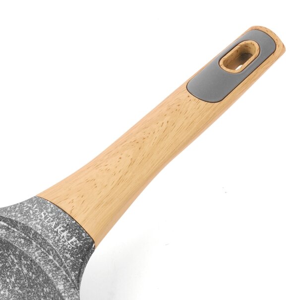 Zestaw garnk&oacute;w i patelni granitowych Starke Pro Ashen Granite 9 element&oacute;w i 5 miarek