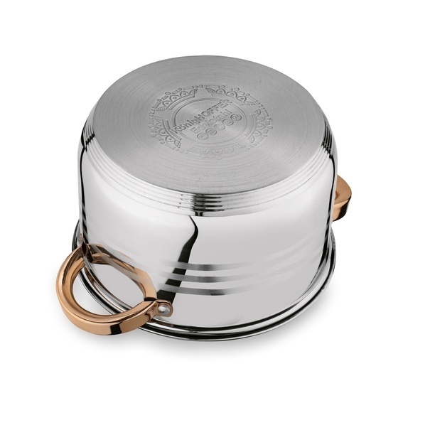 Zestaw garnk&oacute;w na indukcję Konighoffer Bari Rose Gold 12 element&oacute;w