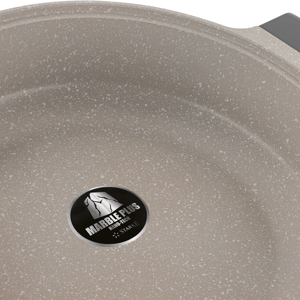 Zestaw garnk&oacute;w na indukcję Starke Pro Stoneware Marble 10 element&oacute;w