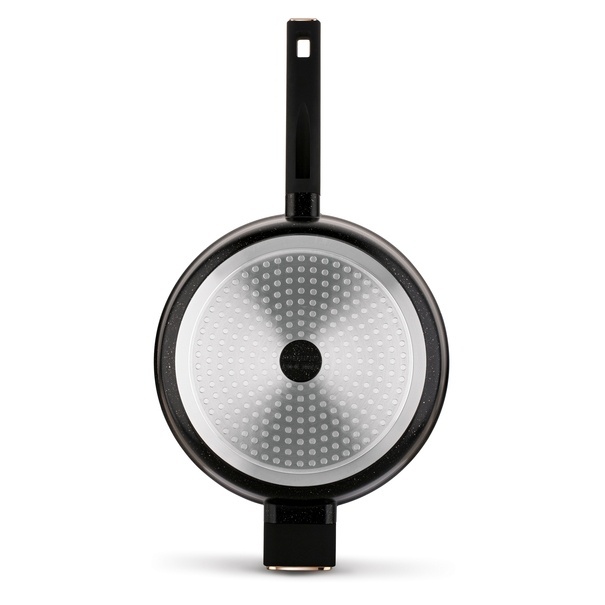 Patelnia głęboka na indukcję z pokrywką Starke Pro Starlet Black 28 x 8 cm
