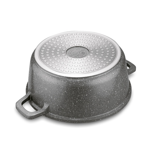 Zestaw garnk&oacute;w Konighoffer Pollo Grey 8 element&oacute;w 2 nakładki i 2 podkładki