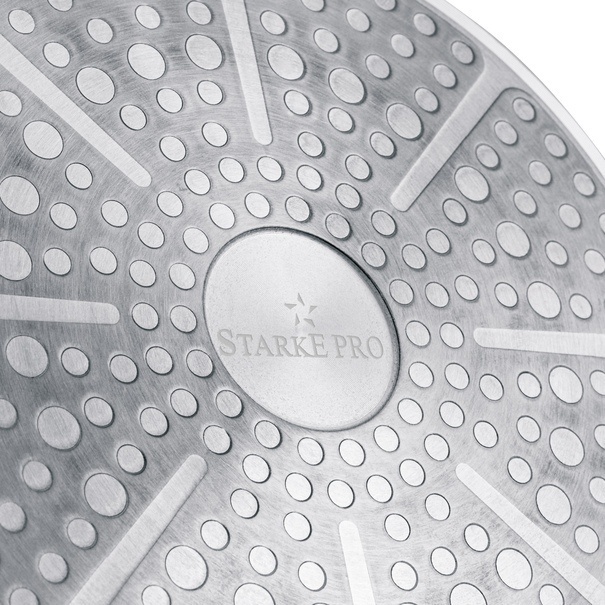 Zestaw garnk&oacute;w Starke Pro Compacti Cream 11 element&oacute;w odpinany uchwyt
