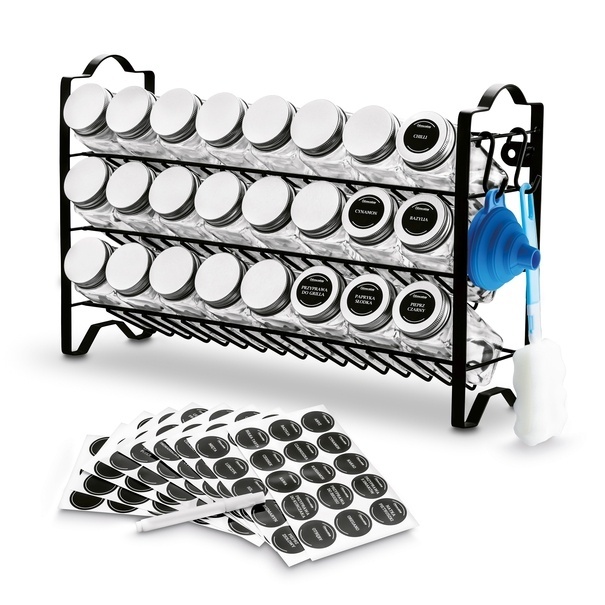 Stojak na przyprawy metalowy Tadar Sabores 24 przyprawniki