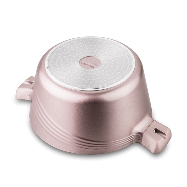 Zestaw garnk&oacute;w ceramicznych na indukcję Starke Pro Naturale Rose Gold 10 element&oacute;w
