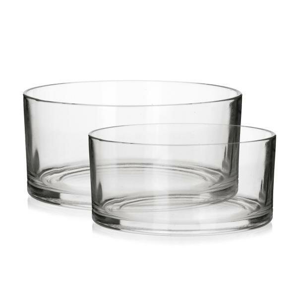Salaterki szklane okrągłe Edwanex 11 cm 14 cm komplet 2 szt.