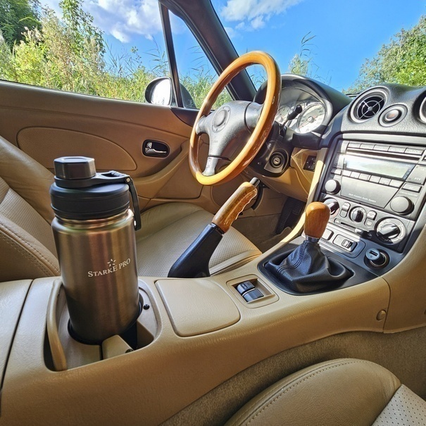 Butelka termiczna Starke Pro Lungo 600 ml jasny brąz